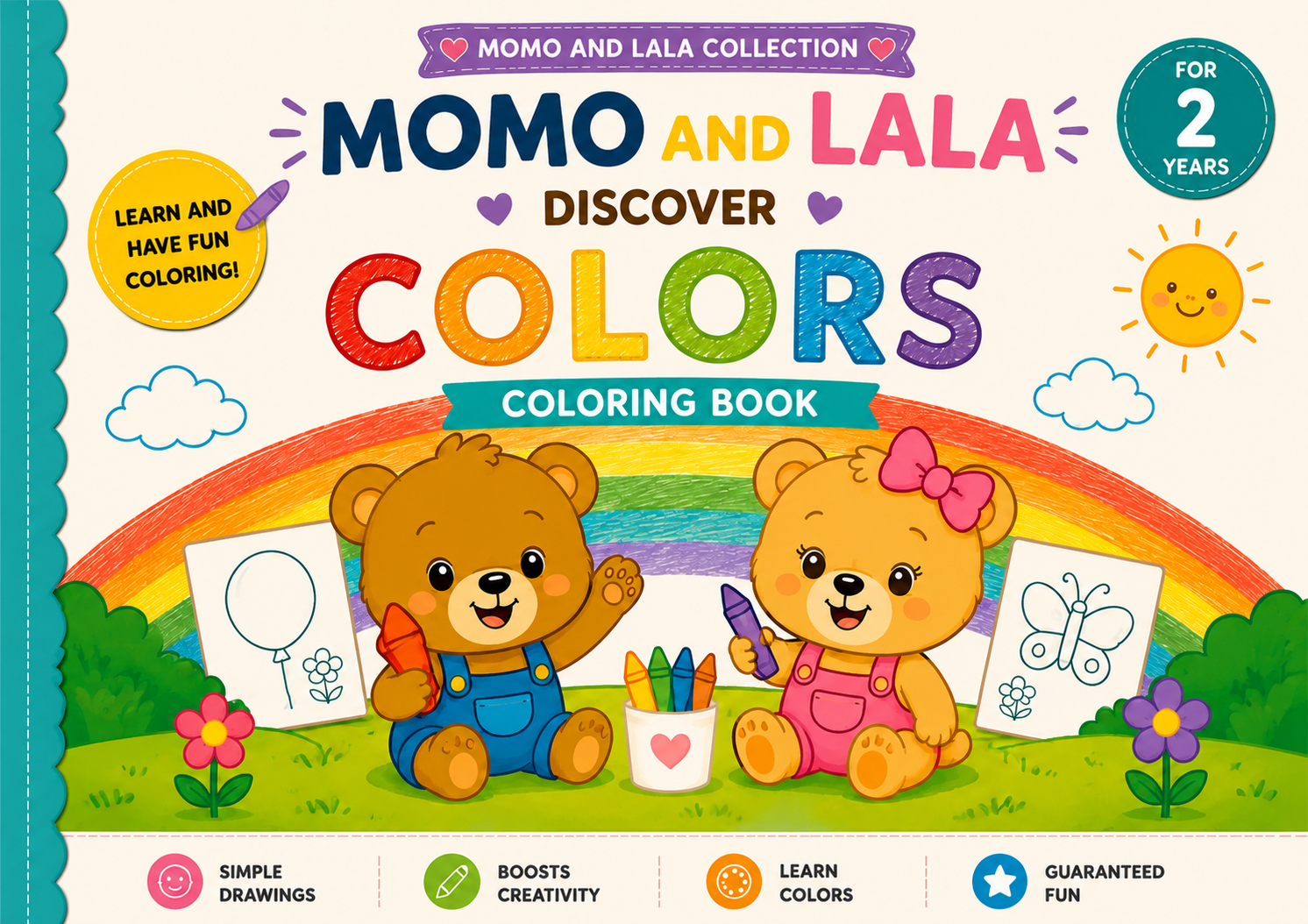 MomoandLala - Libro para Colorear 2 años