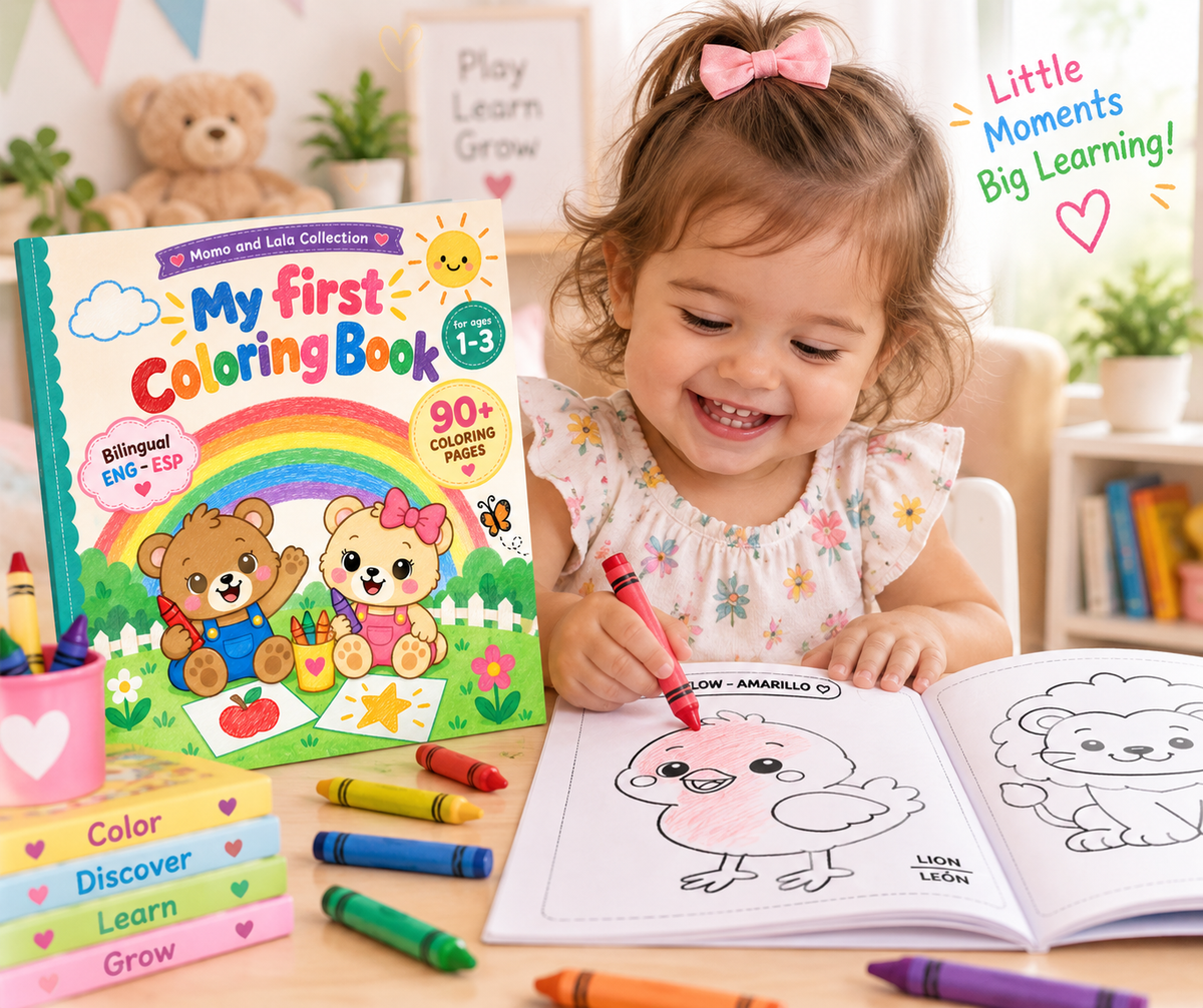 My First Coloring Book with Momo and Lala - Digital Coloring Book 2 years