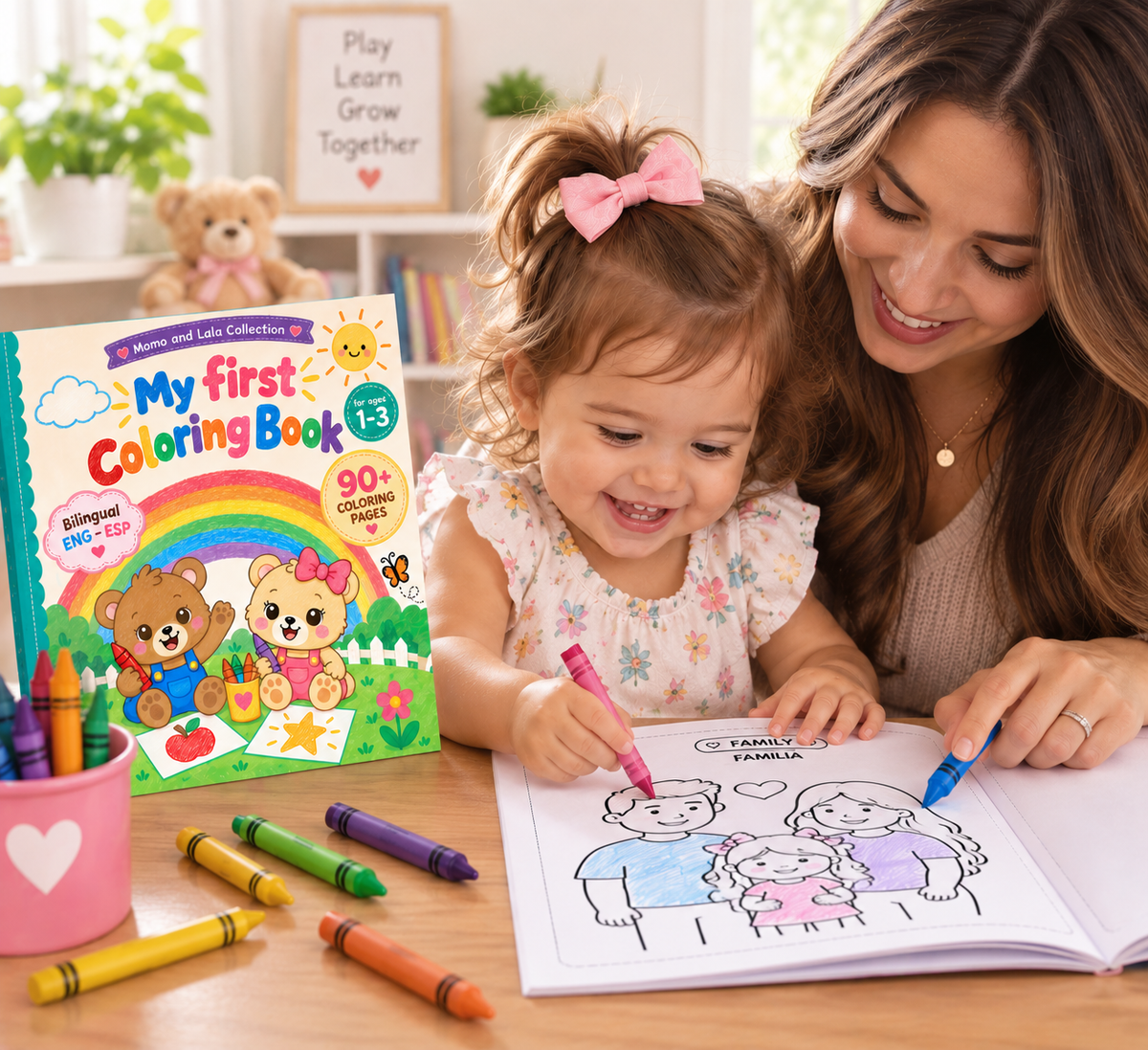 My First Coloring Book with Momo and Lala - Digital Coloring Book 2 years