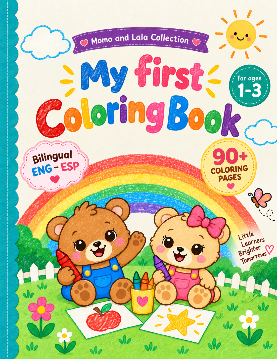 My First Coloring Book with Momo and Lala - Digital Coloring Book 2 years