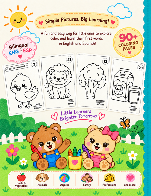 My First Coloring Book with Momo and Lala - Digital Coloring Book 2 years